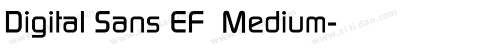 Digital Sans EF  Medium字体转换